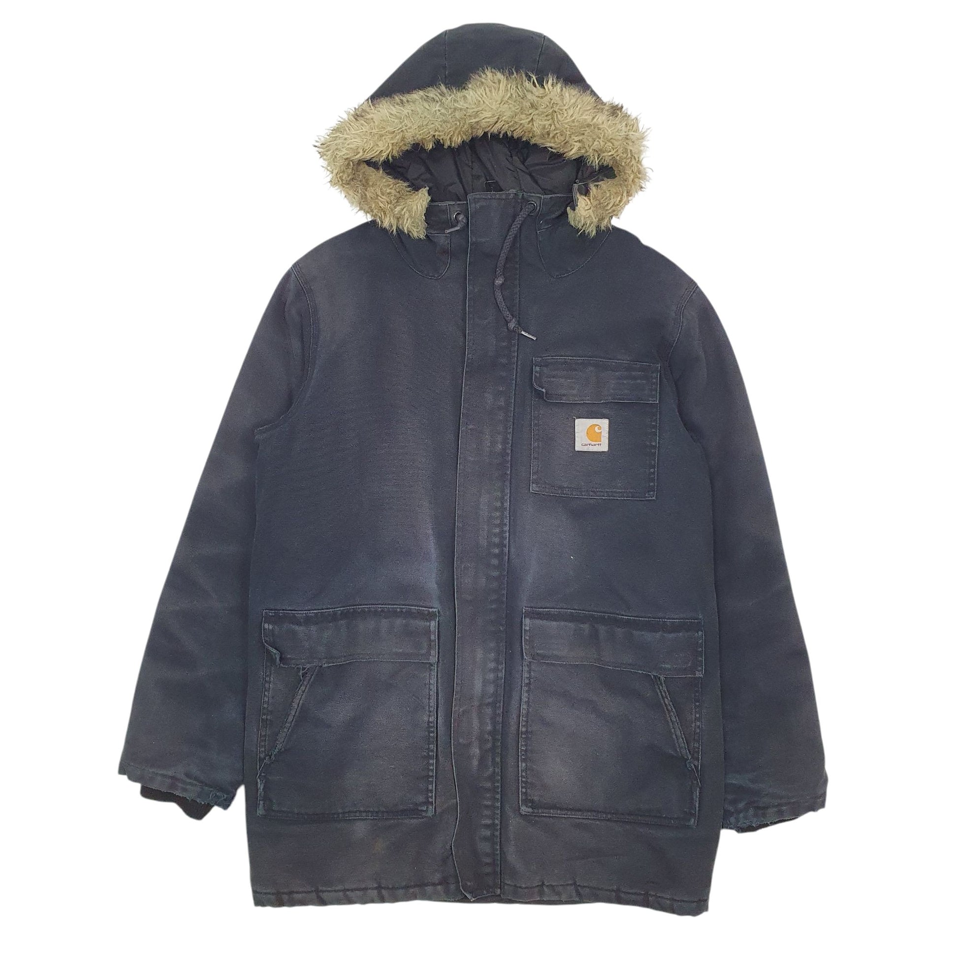 Mens Black Carhartt   Coat