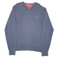 Mens Navy Tommy Hilfiger Knit V Neck Jumper