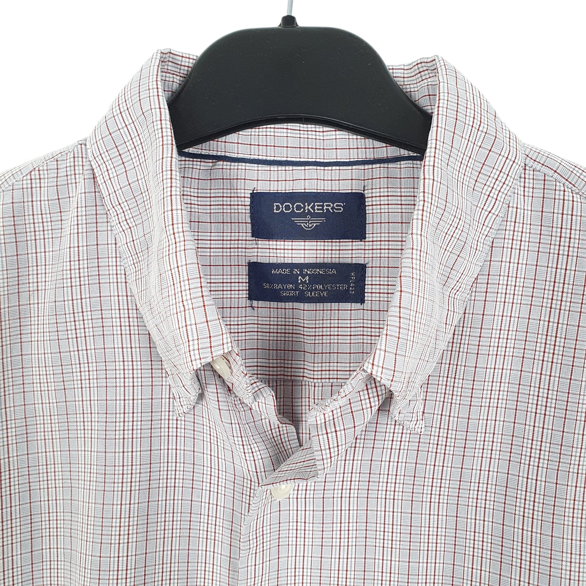 Mens Grey Dockers  Short Sleeve Shirt