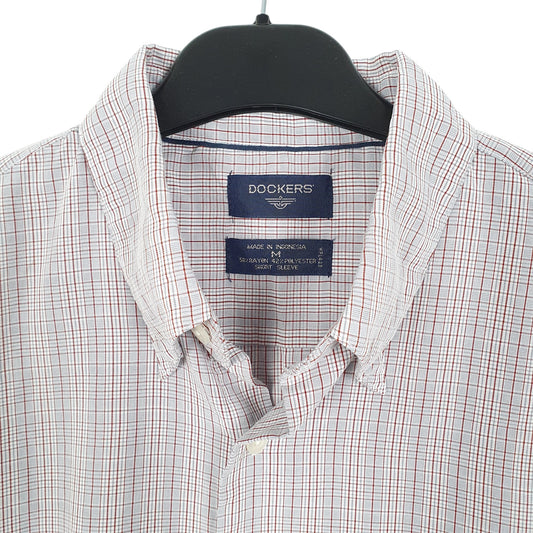 Mens Grey Dockers  Short Sleeve Shirt