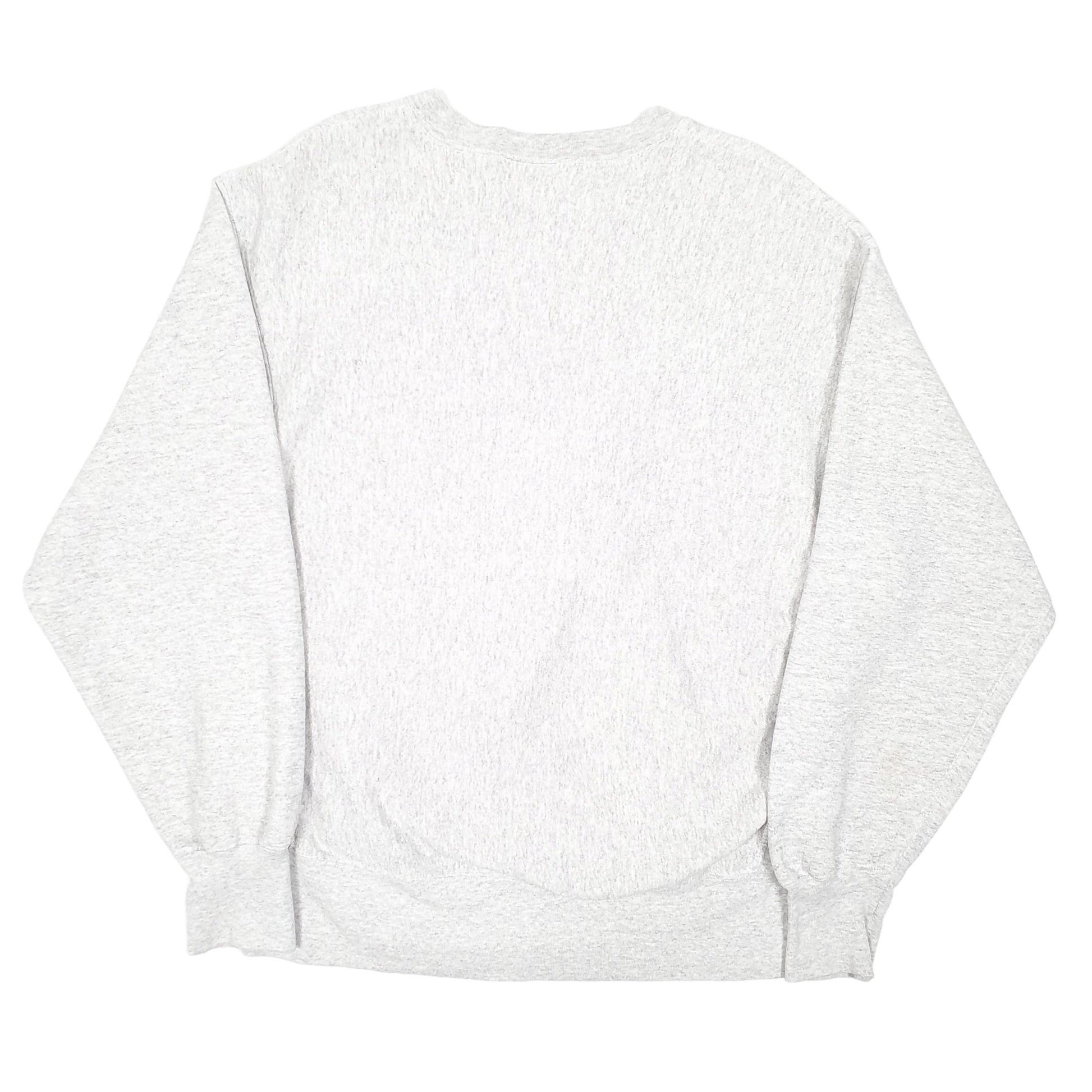 Mens Grey Lee Vintage Crossgrain Cheesecake Factory Reverse Weave Crewneck Jumper