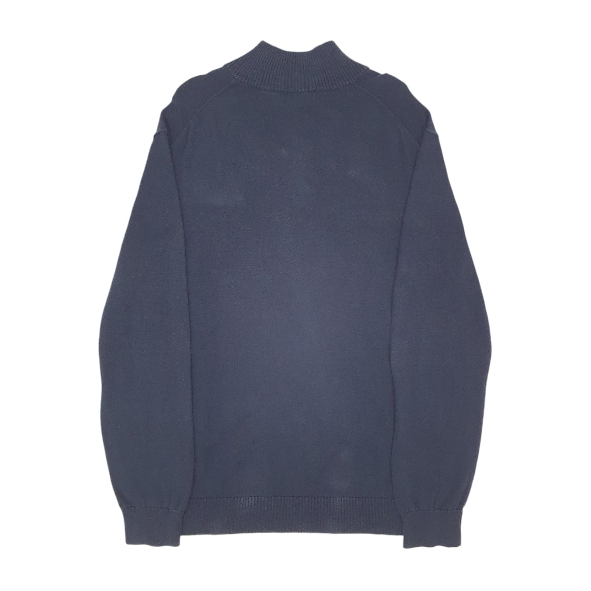 Mens Navy Nautica Knitwear Quarter Zip Jumper