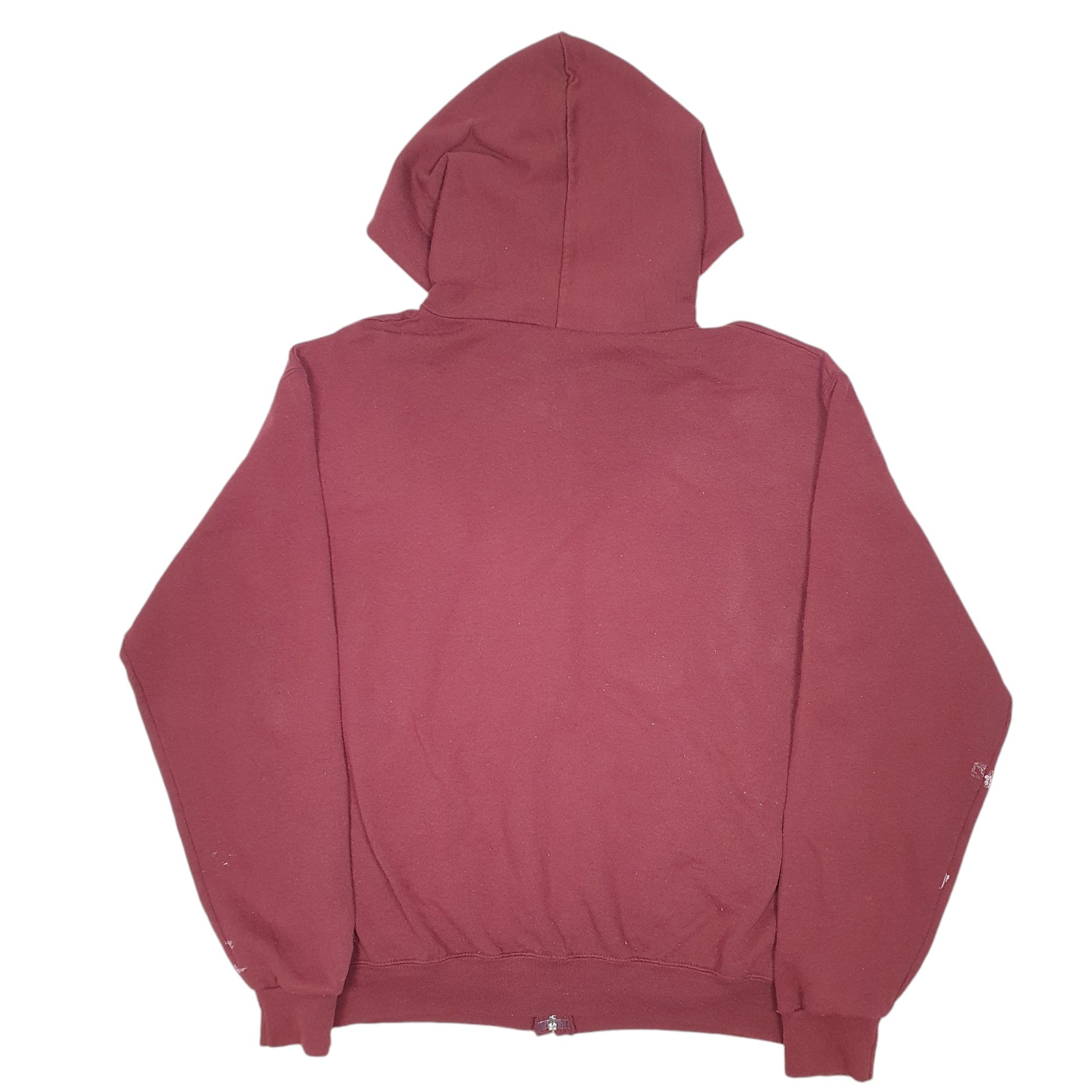 Mens Burgundy Champion Hoodie College Of Charleston USA Spellout Full Zip Jumper