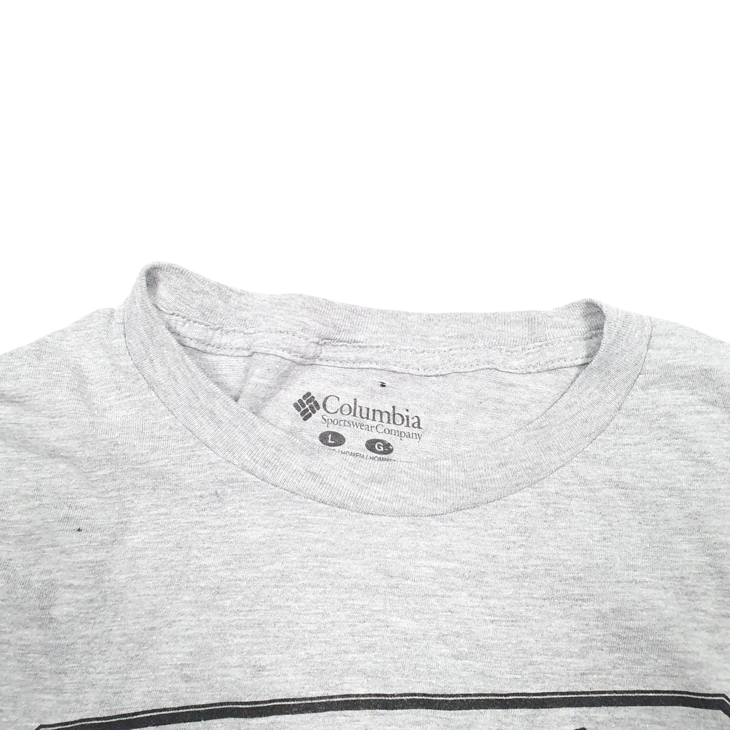 Mens Grey Columbia Sportswear  Short Sleeve T Shirt