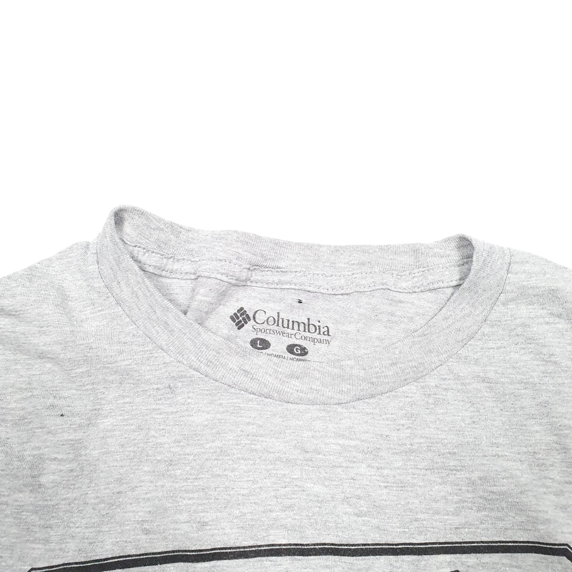 Mens Grey Columbia Sportswear  Short Sleeve T Shirt