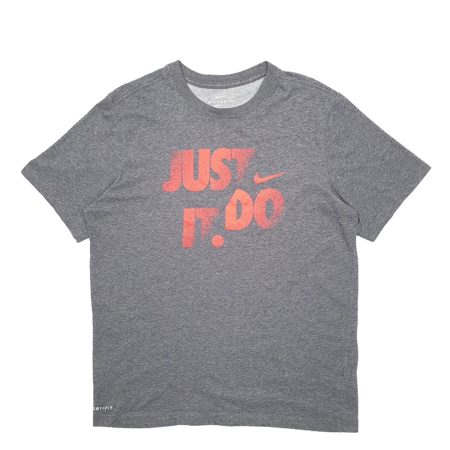 Mens Grey Nike Spellout Short Sleeve T Shirt