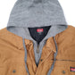 Mens Tan Wrangler Hoodie Chore Detroit  Coat