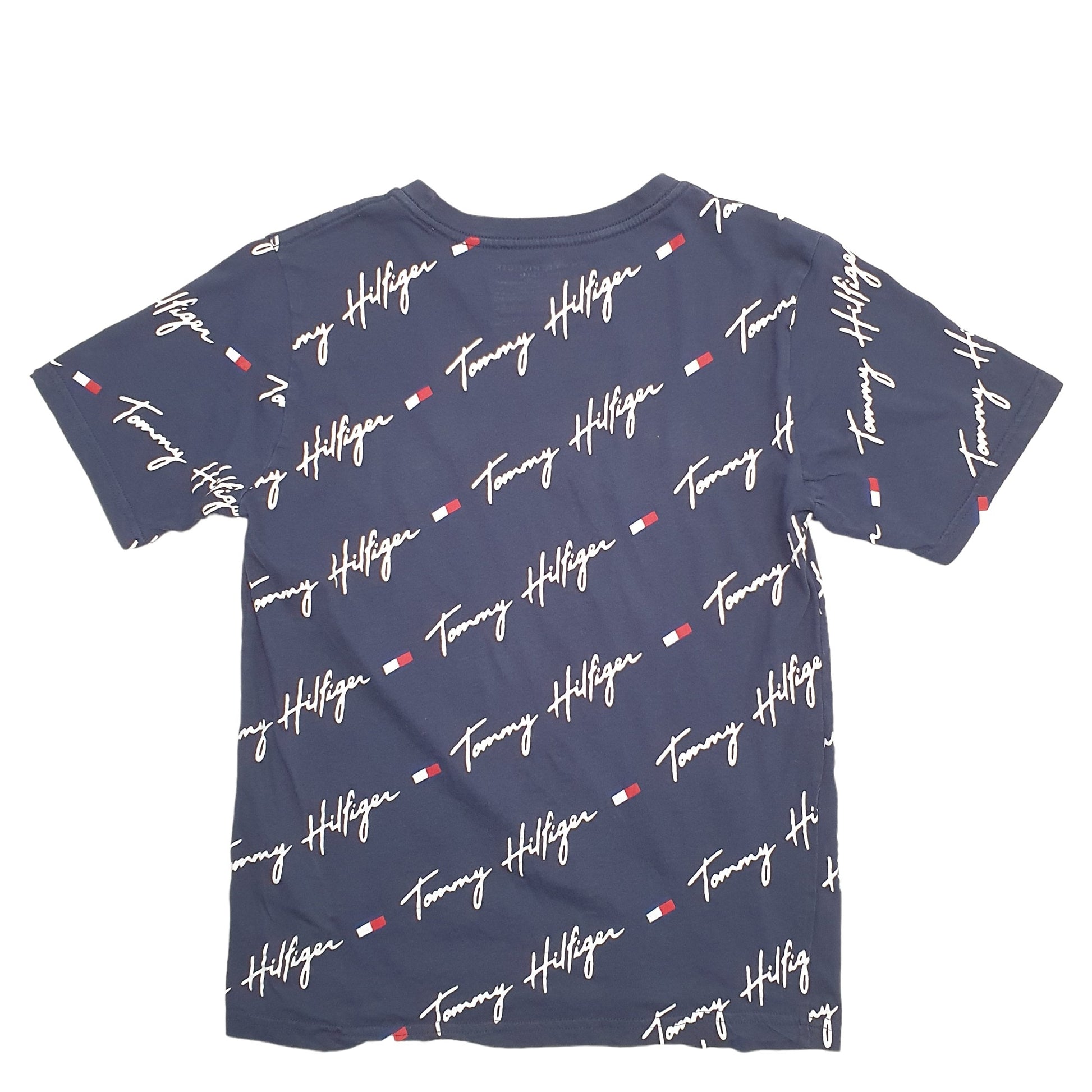 Womens Tommy Hilfiger Short Sleeve Spellout T Shirt XS – Bundl