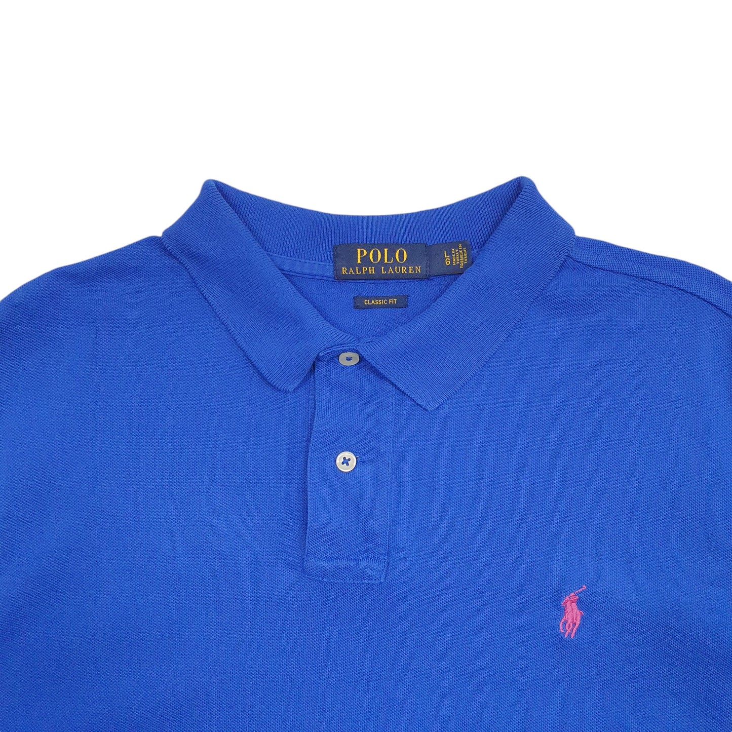 Mens Blue Polo Ralph Lauren Classic Fit Short Sleeve Polo Shirt