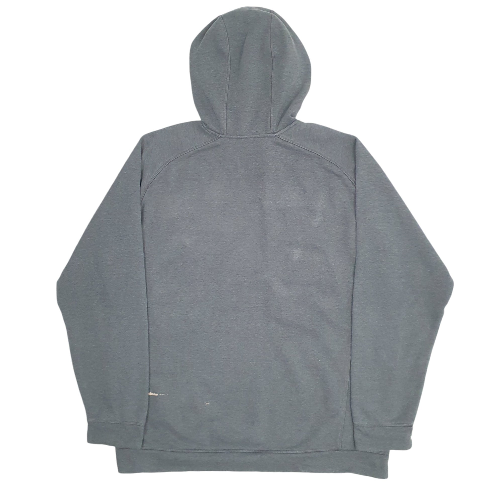 Mens Grey Adidas Spellout Hoodie Jumper