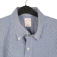 Mens Blue Brooks Brothers Houndstooth Long Sleeve Shirt