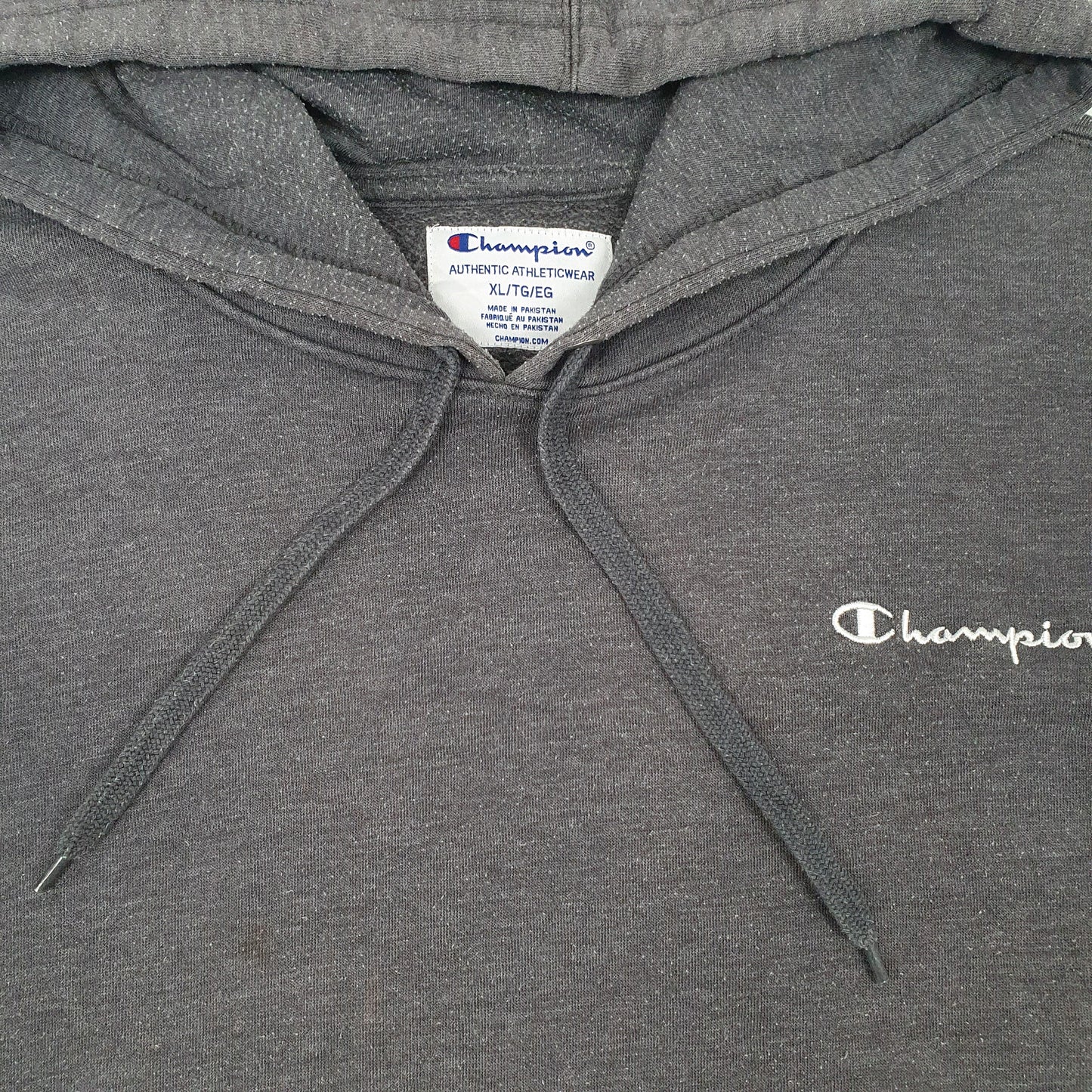 Mens Grey Champion  Hoodie Jumper