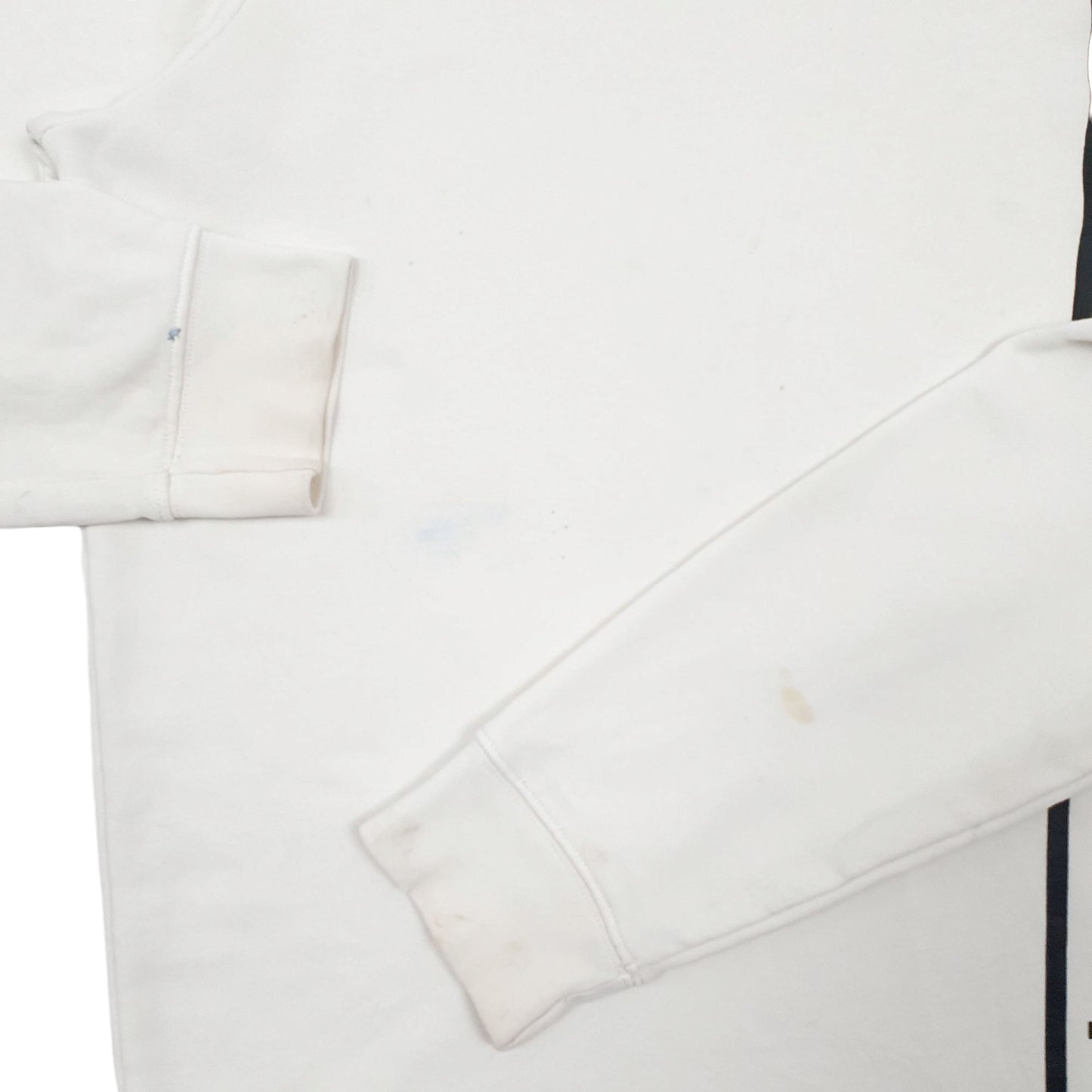 Mens White Adidas Spellout Crewneck Jumper