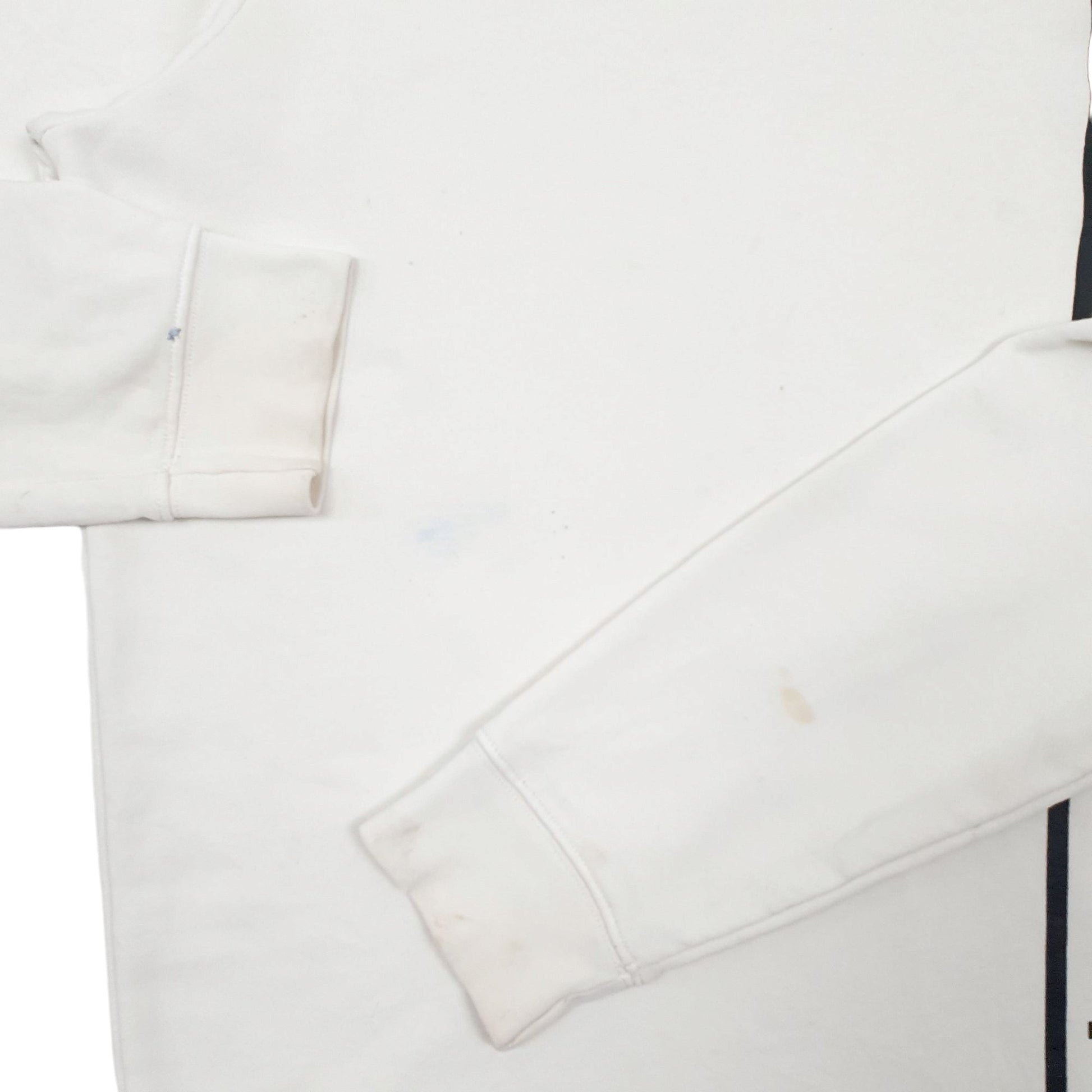 Mens White Adidas Spellout Crewneck Jumper