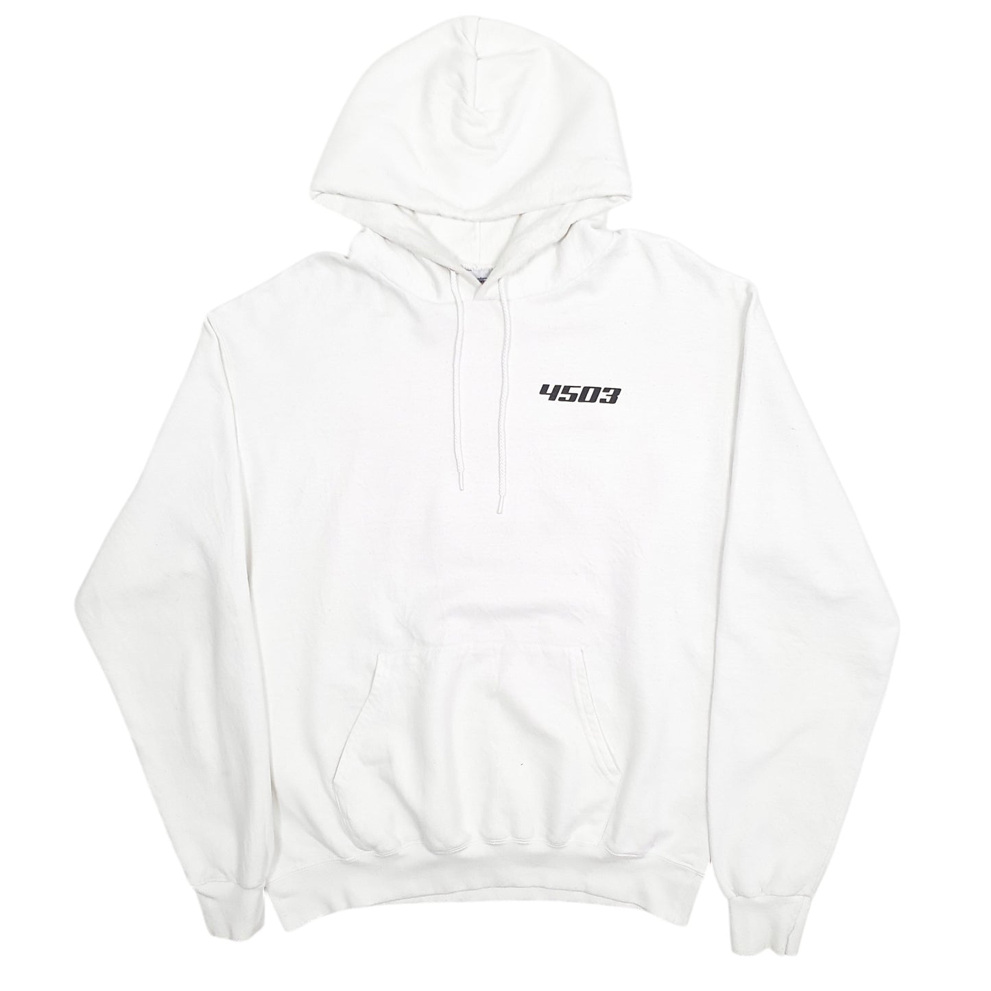 Mens White Champion 4503 Hoodie Jumper