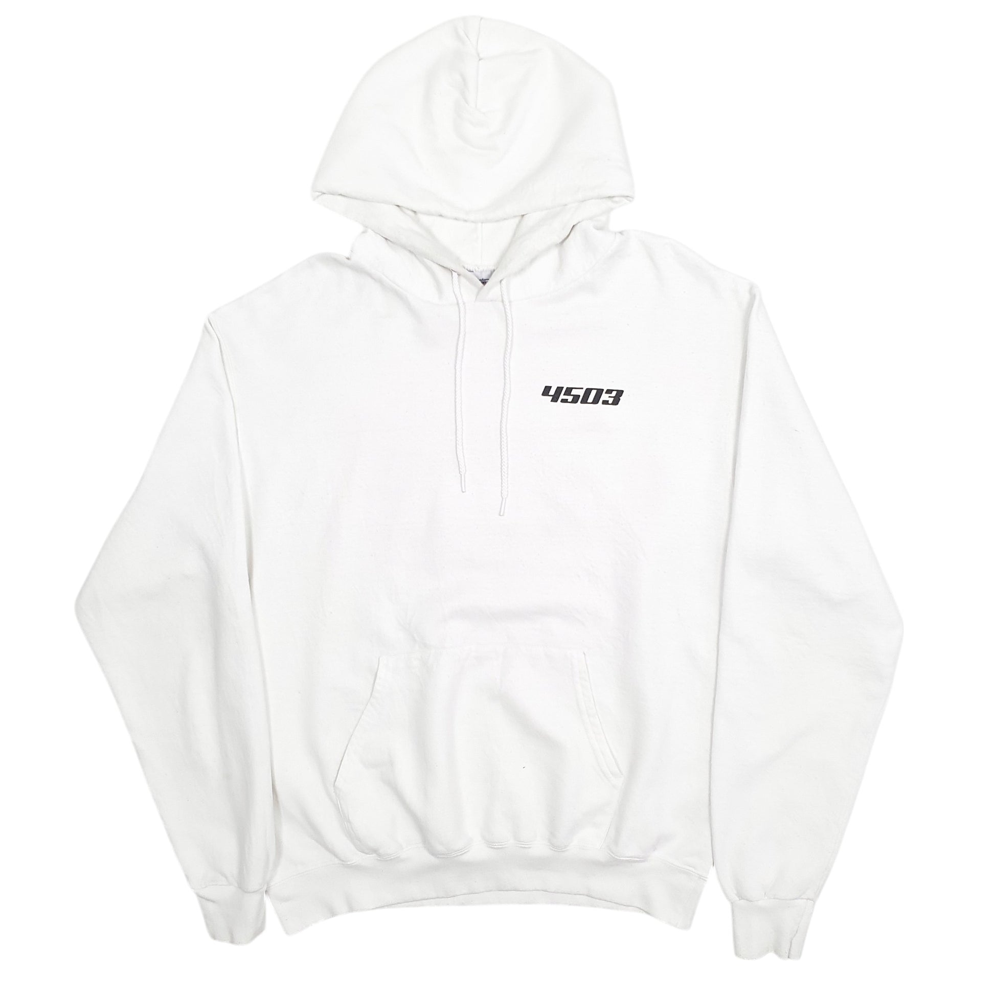 Mens White Champion 4503 Hoodie Jumper