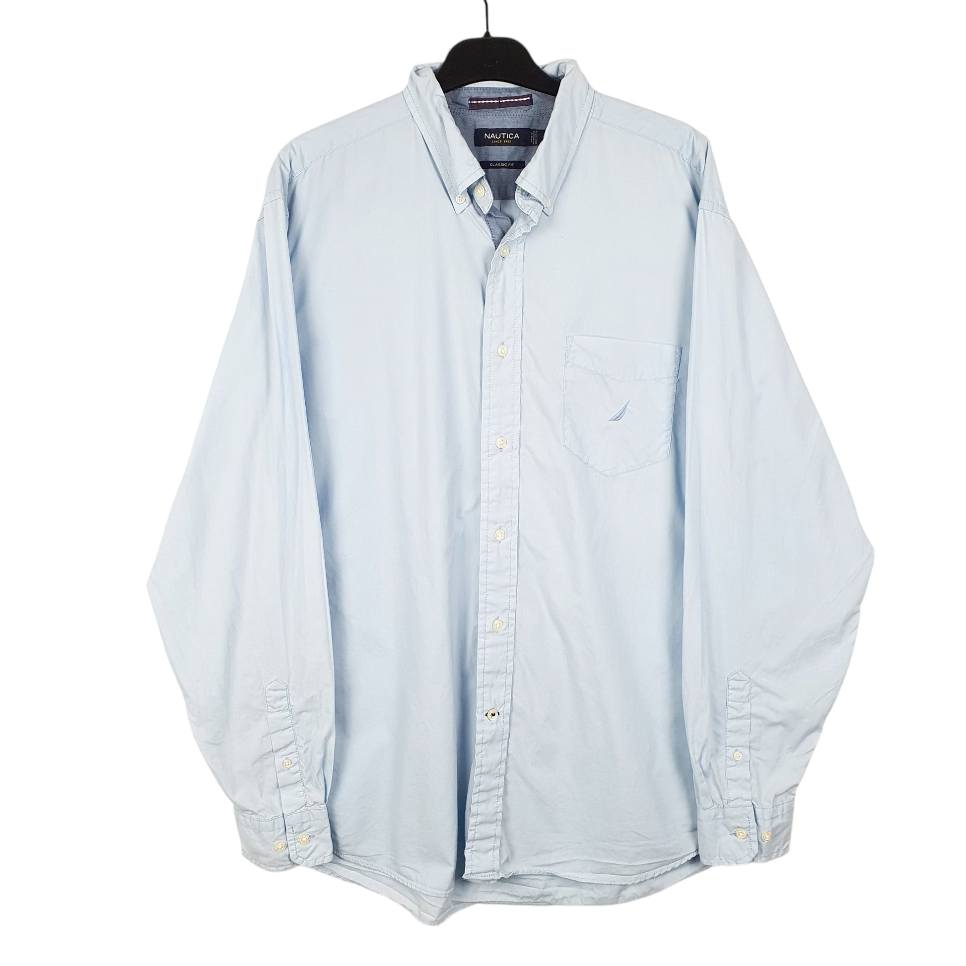 Mens Blue Nautica  Long Sleeve Shirt