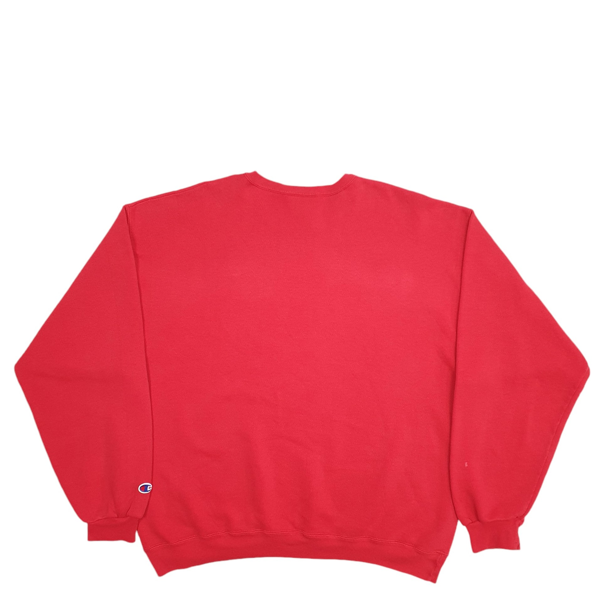 Mens Red Champion  Crewneck Jumper