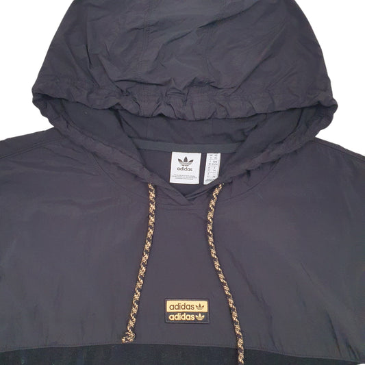 Womens Black Adidas Pullover Hoodie Jumper