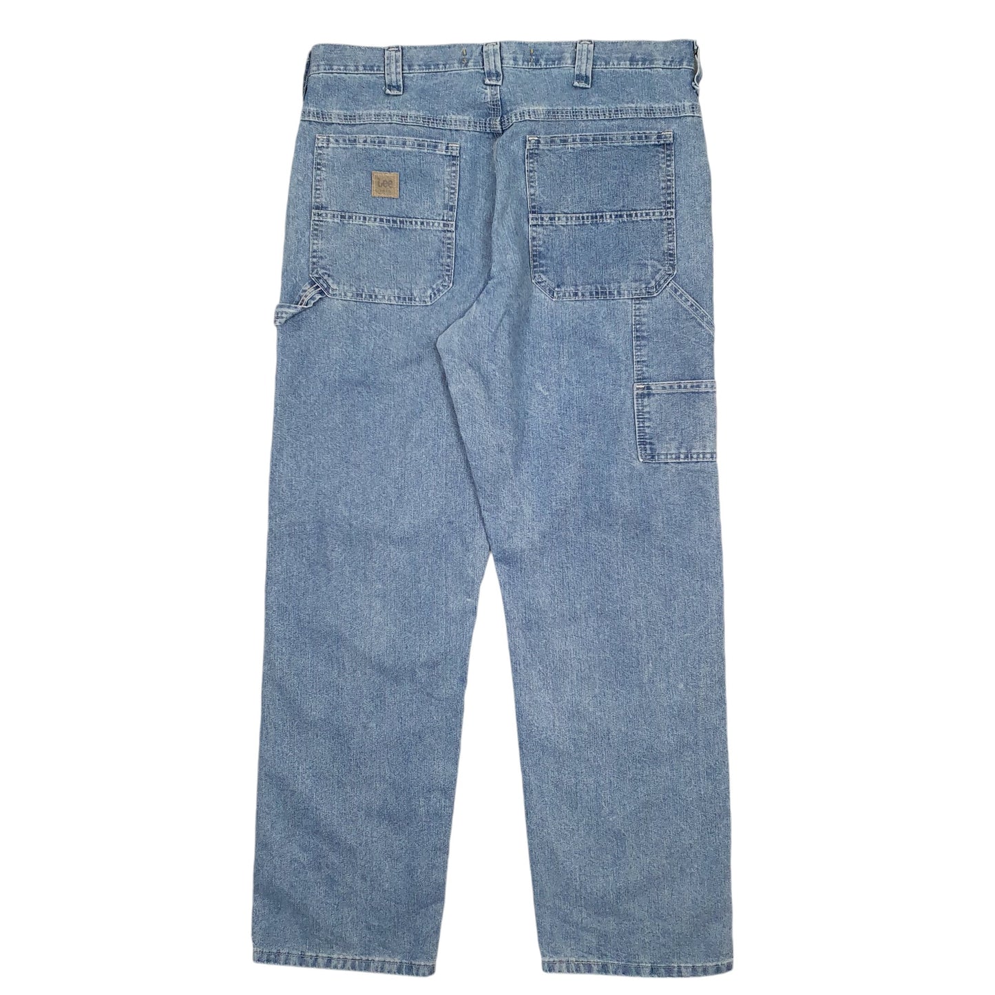 Mens Blue Lee Carpenter Dungarees Workwear Casual JeansW36 L32