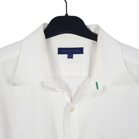 Mens White Tommy Hilfiger  Long Sleeve Shirt