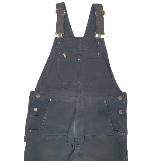 Mens Black Carhartt Overalls Bib 102776 Dungaree Trousers