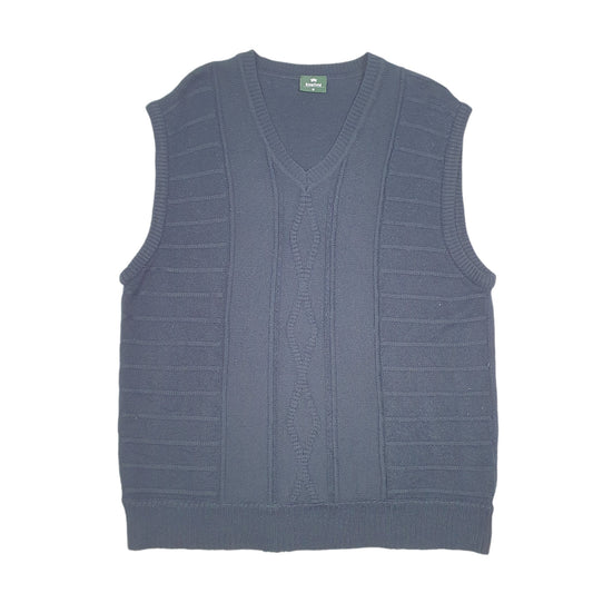 Mens Navy Kingfield Sleeveless Tank Top Sweater Vest V Neck Jumper