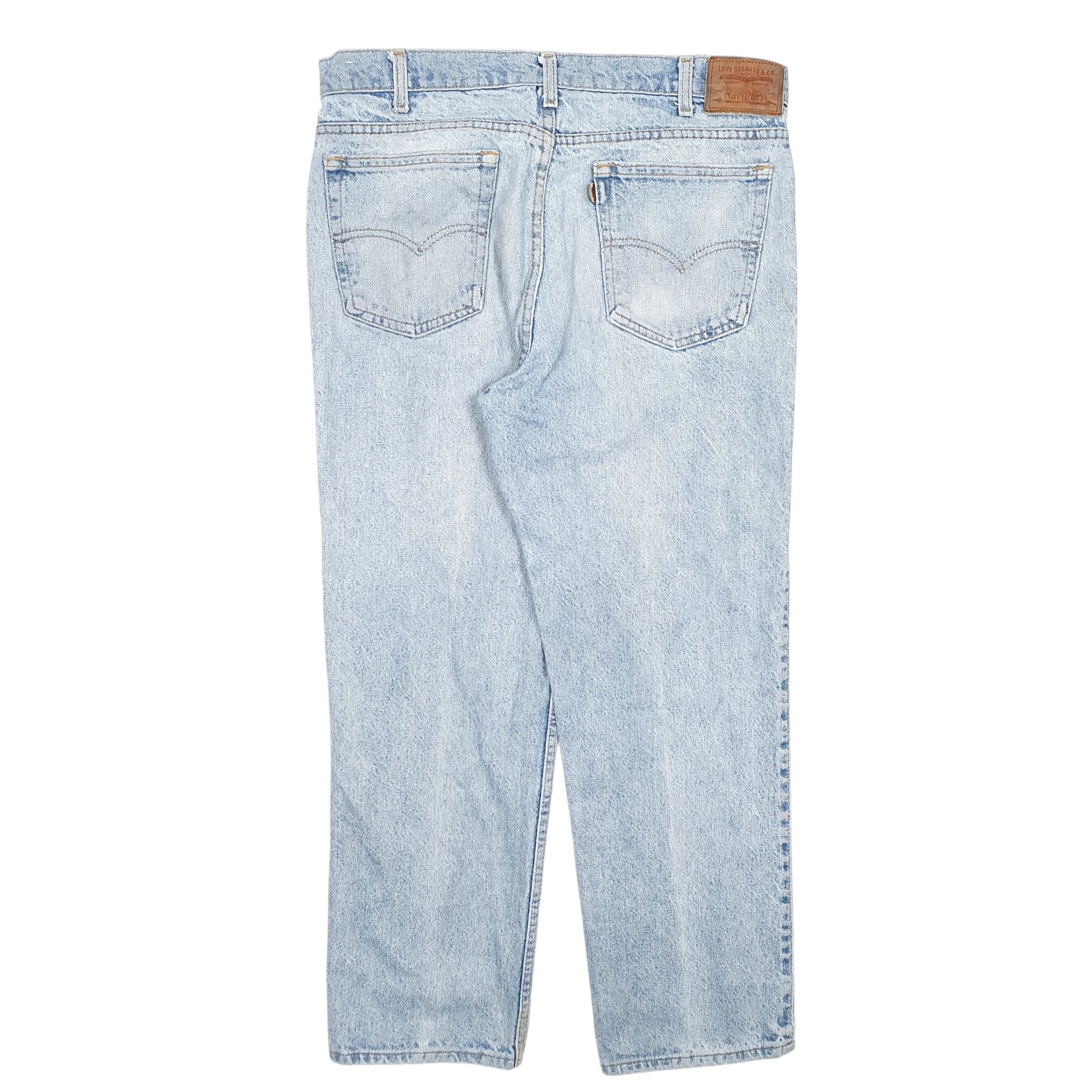 Mens Levis Casual Regular Fit Blue Vintage Made In USA Two Horse