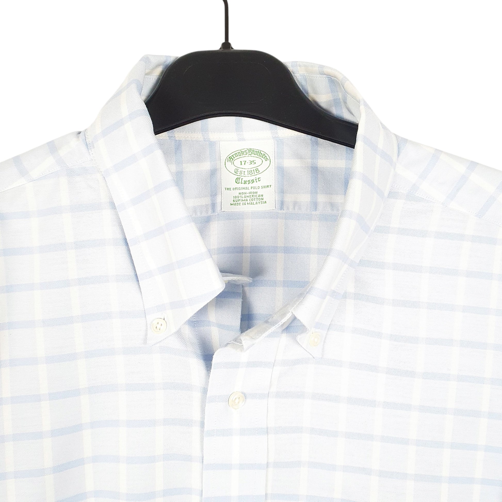 Mens Blue Brooks Brothers  Long Sleeve Shirt
