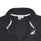 Womens Black Puma  Quarter Zip Jumper