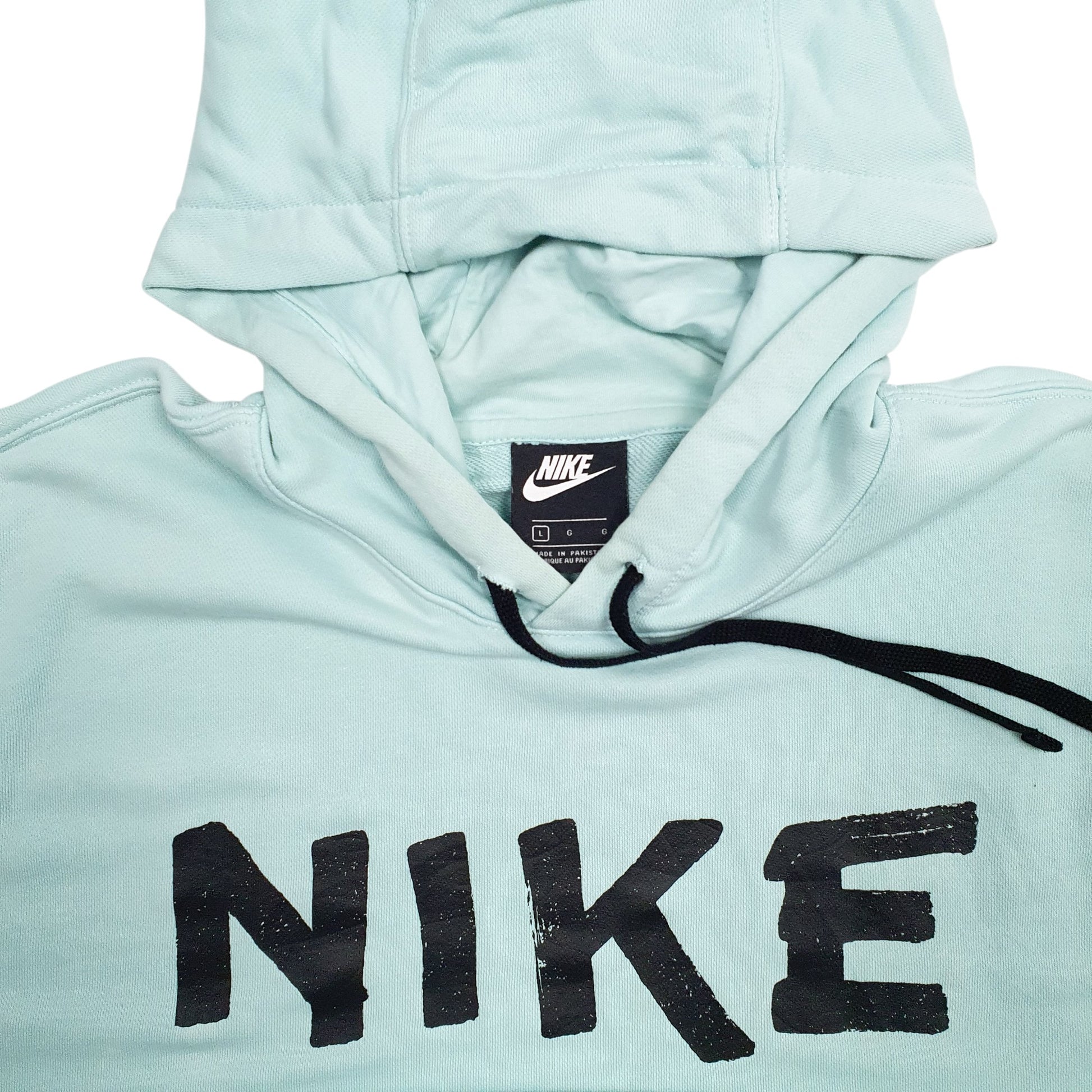 Mens Blue Nike Spellout Hoodie Jumper