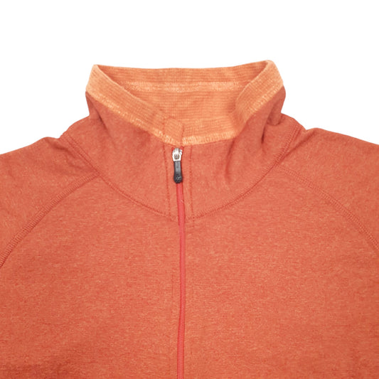 Womens Orange Patagonia Under Layer Quarter Zip Jumper