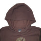 Womens Brown Carhartt Workwear Hoodie Jumper