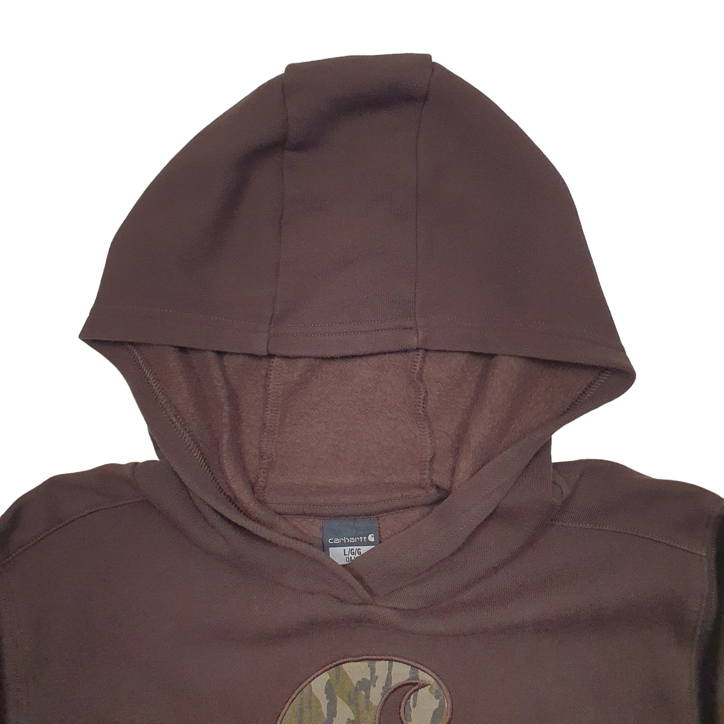 Womens Brown Carhartt Workwear Hoodie Jumper