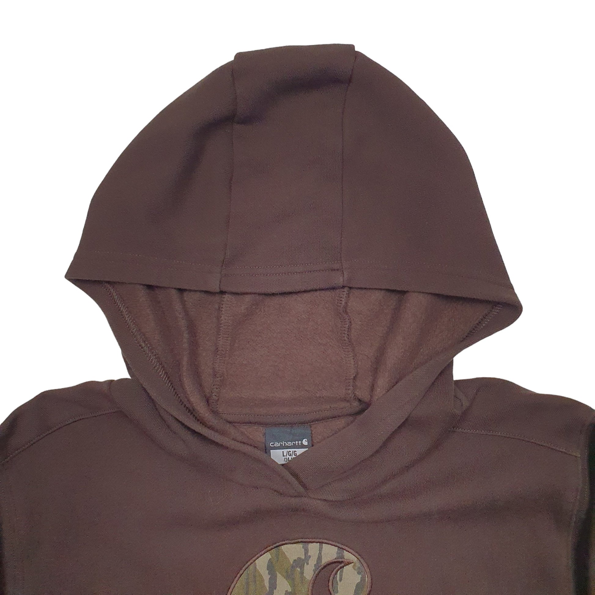 Womens Brown Carhartt Workwear Hoodie Jumper
