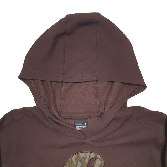Womens Brown Carhartt Workwear Hoodie Jumper