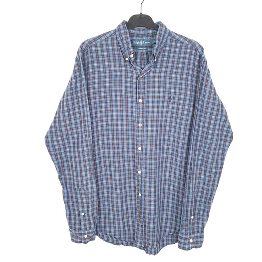 Mens Blue Ralph Lauren Blend Long Sleeve Shirt