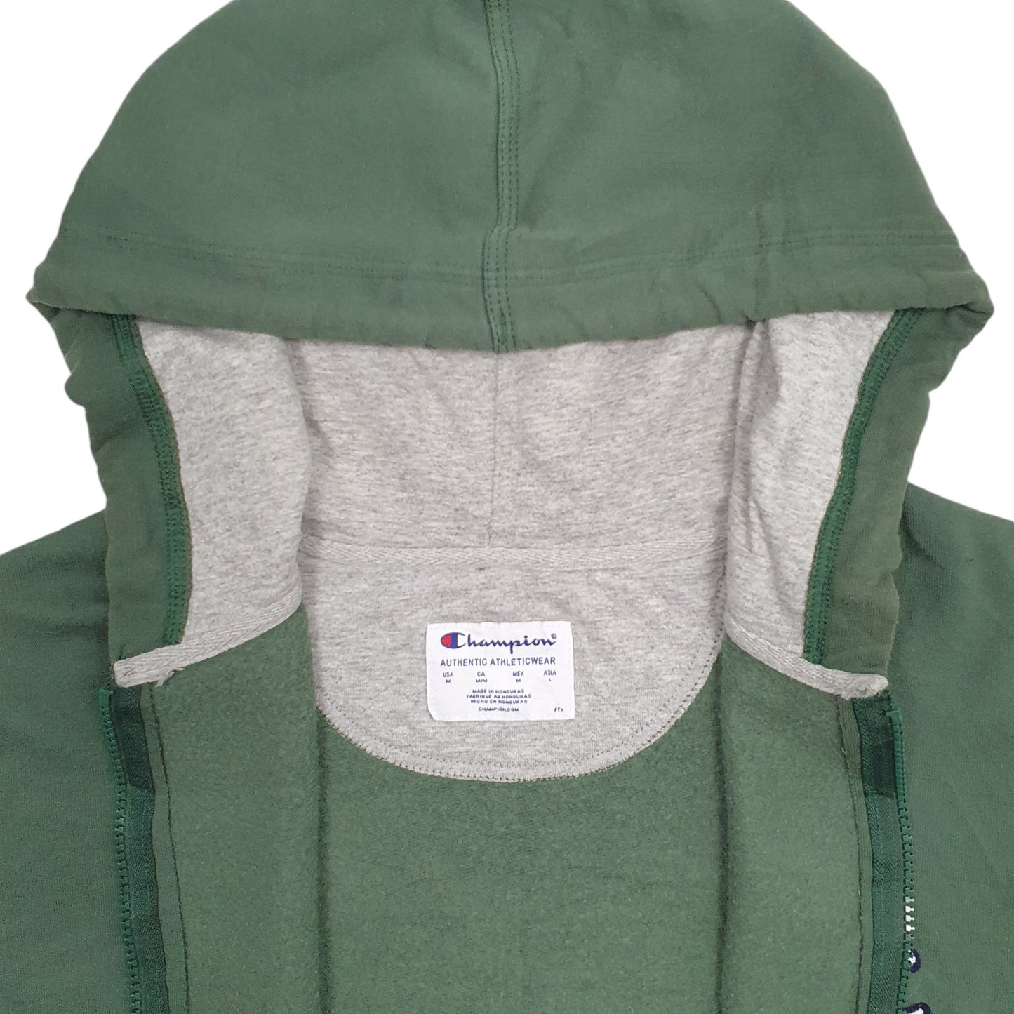 Mens Green Champion  Full Zip Jumper