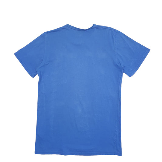 Mens Blue Tommy Hilfiger Spellout Short Sleeve T Shirt