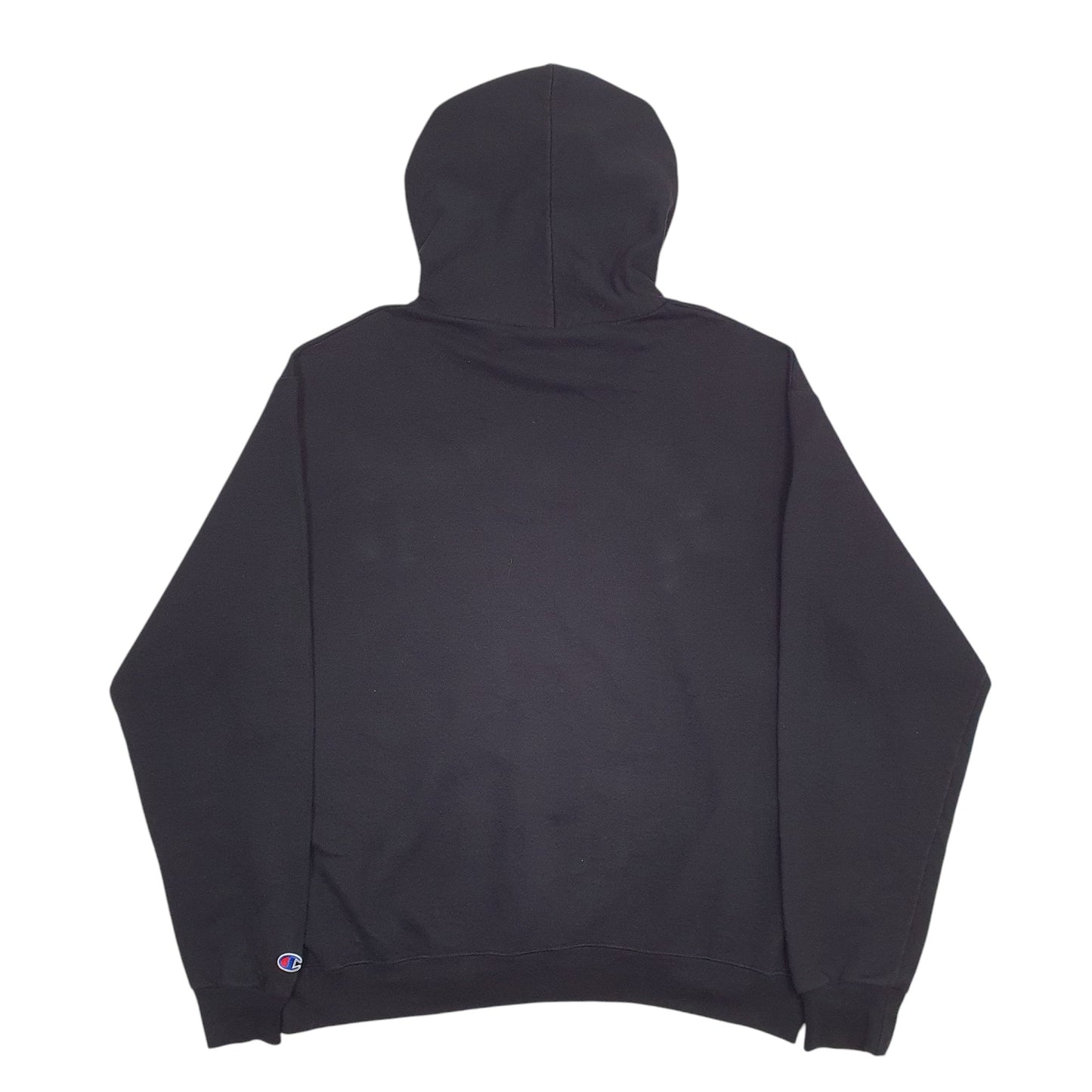 Mens Black Champion Hood opening has been altered Crewneck Jumper