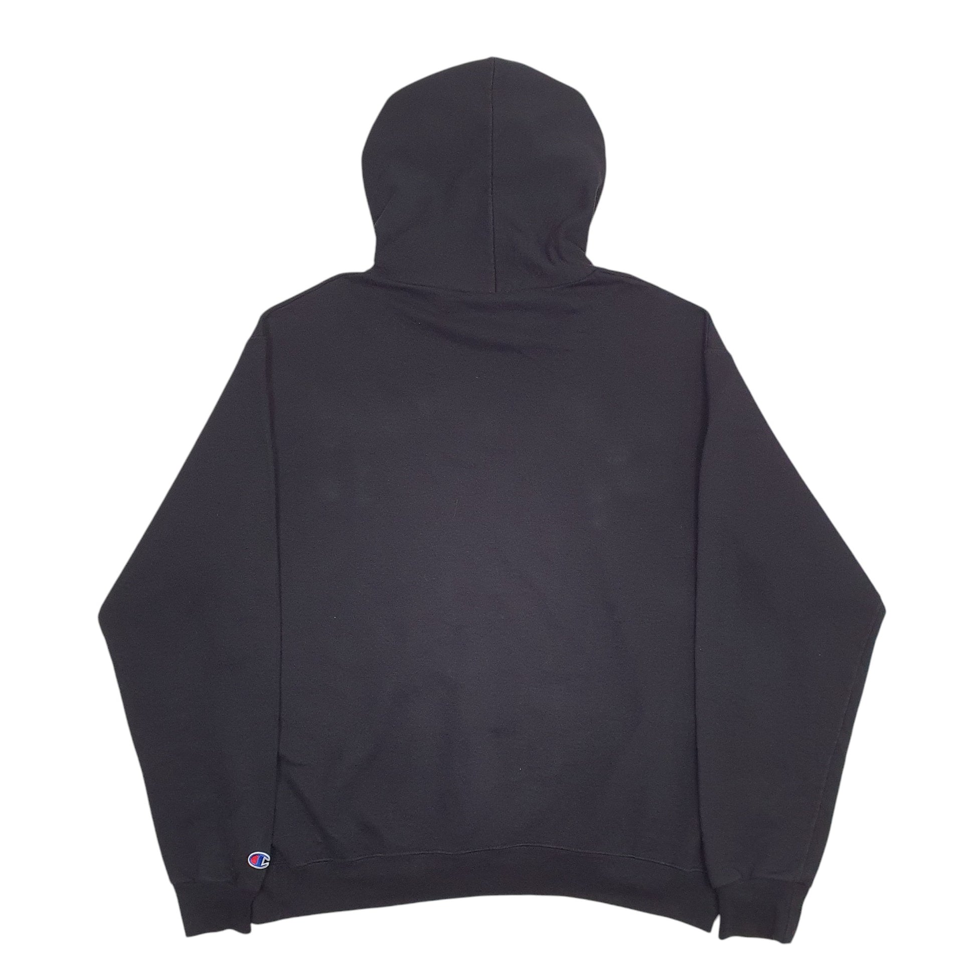 Mens Black Champion Hood opening has been altered Crewneck Jumper