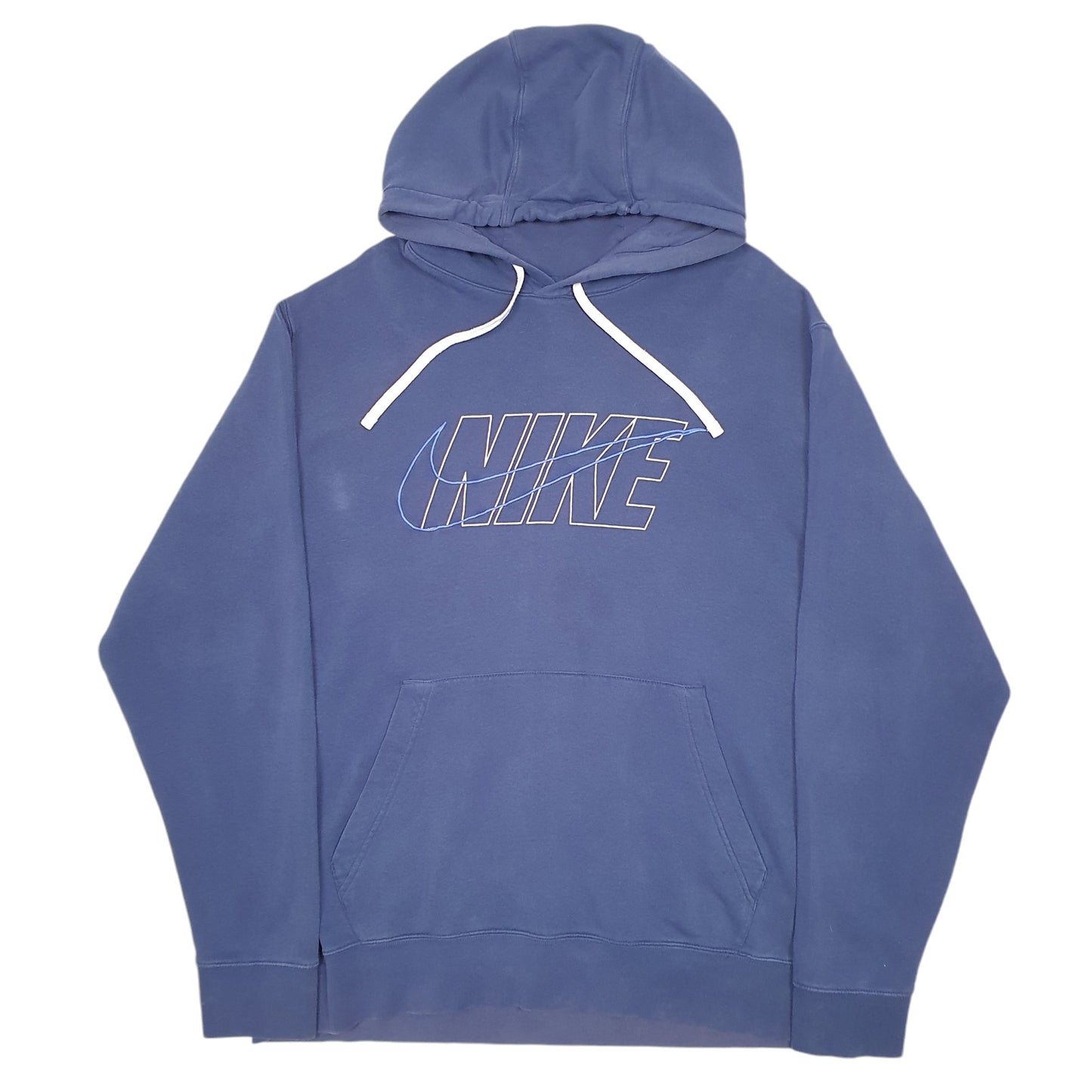 Mens Navy Nike Spellout Hoodie Jumper