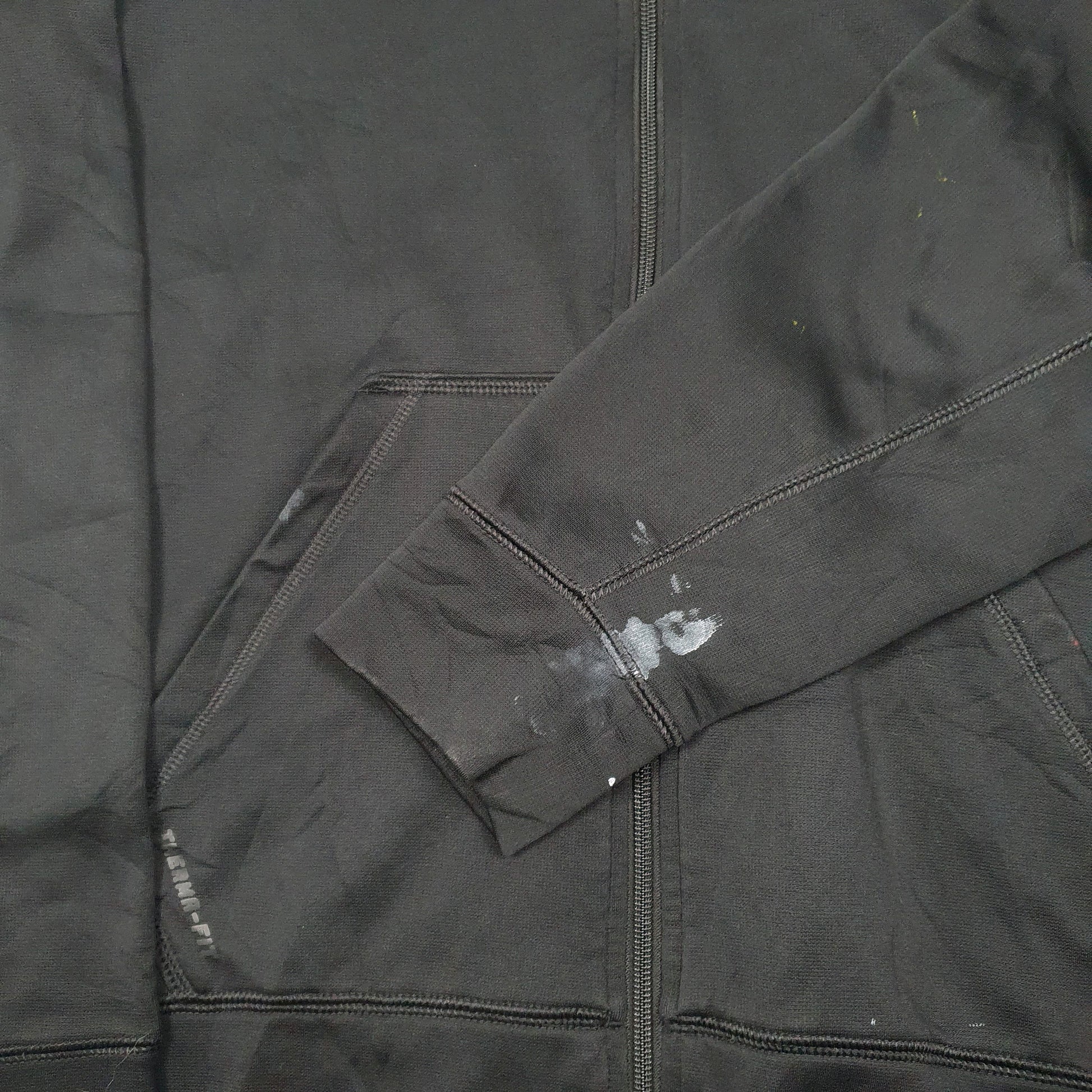 Mens Black Nike Hoodie Active Therma Fit Full Zip Jumper