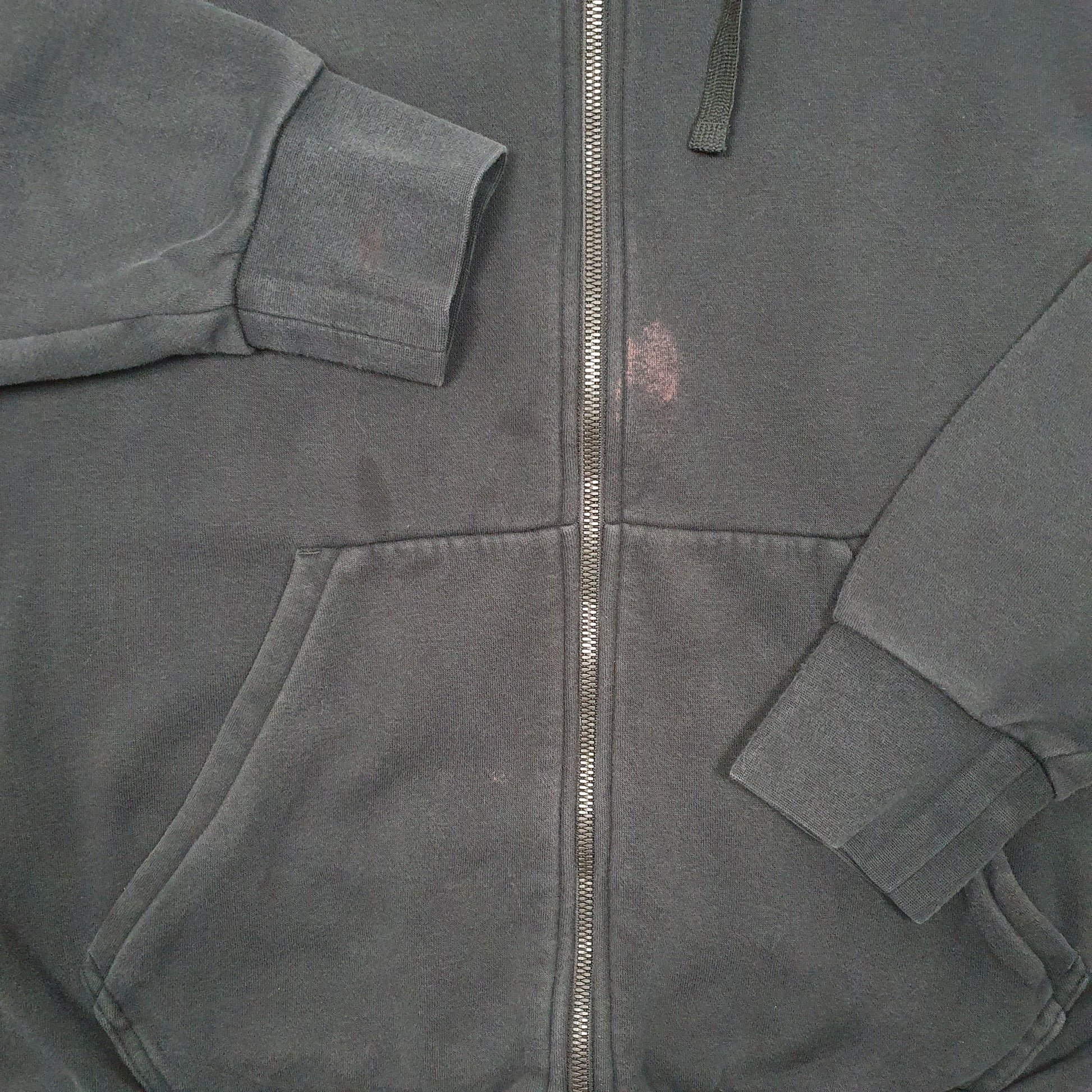 Mens Black Adidas Hoodie Full Zip Jumper