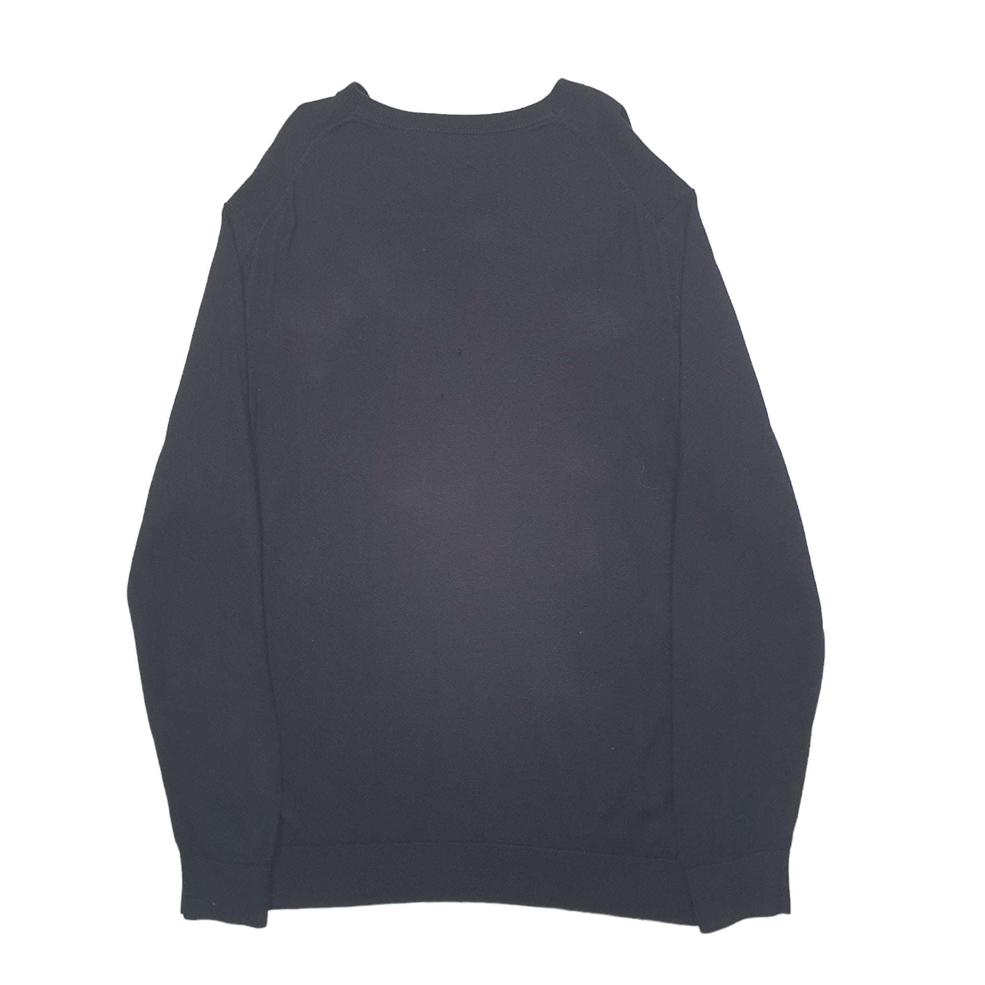 Mens Black Nautica Knit Crewneck Jumper