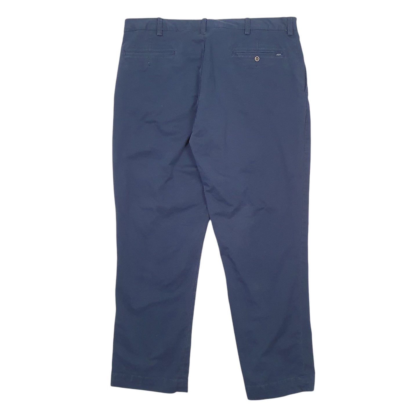 Mens Navy Polo Ralph Lauren Vintage 2000's Stretch Classic Fit Chino Trousers