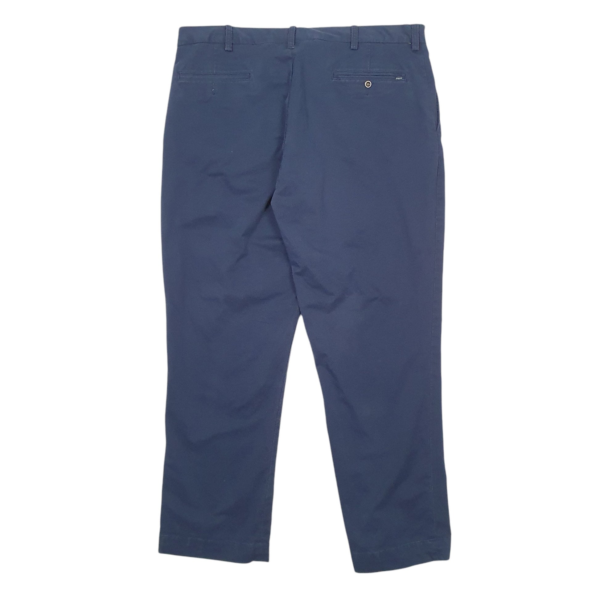 Mens Navy Polo Ralph Lauren Vintage 2000's Stretch Classic Fit Chino Trousers