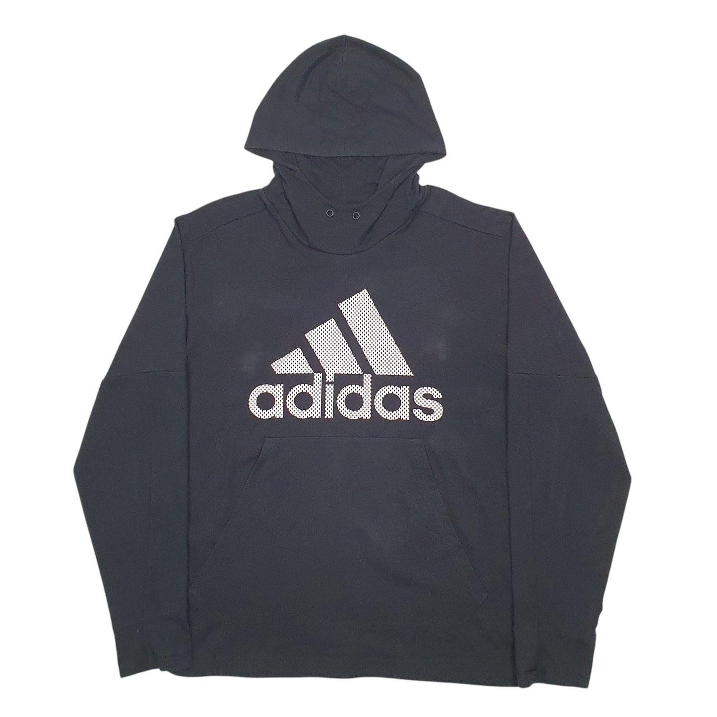 Mens Black Adidas  Hoodie Jumper