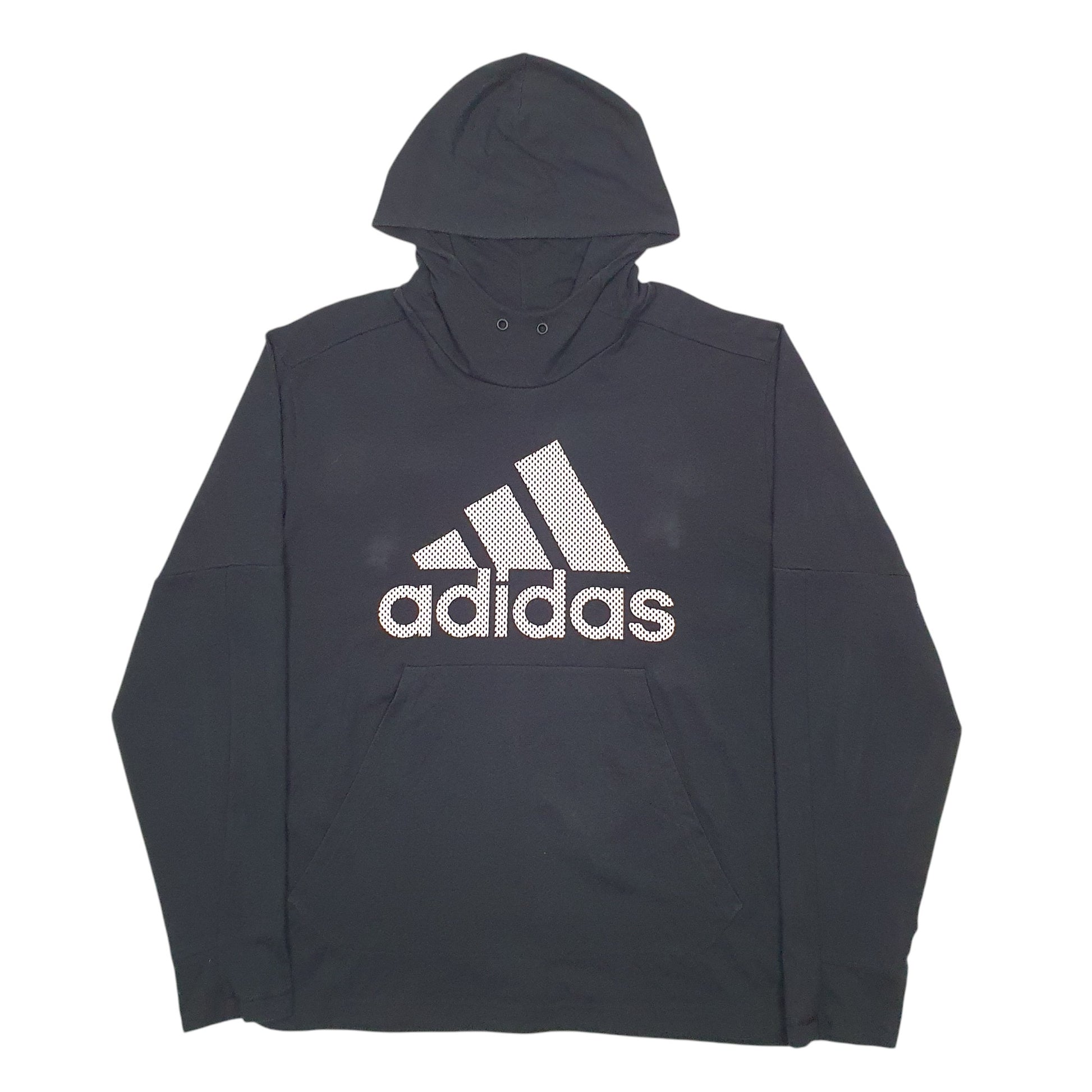 Mens Black Adidas  Hoodie Jumper