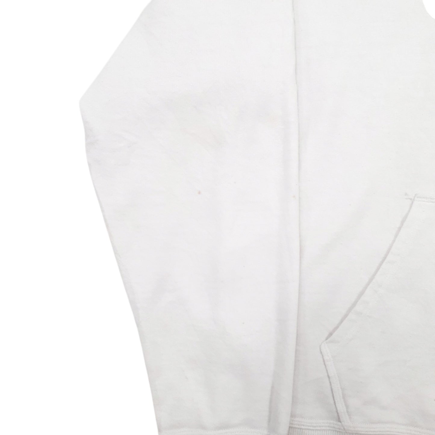 Mens White Champion Spellout Hoodie Jumper